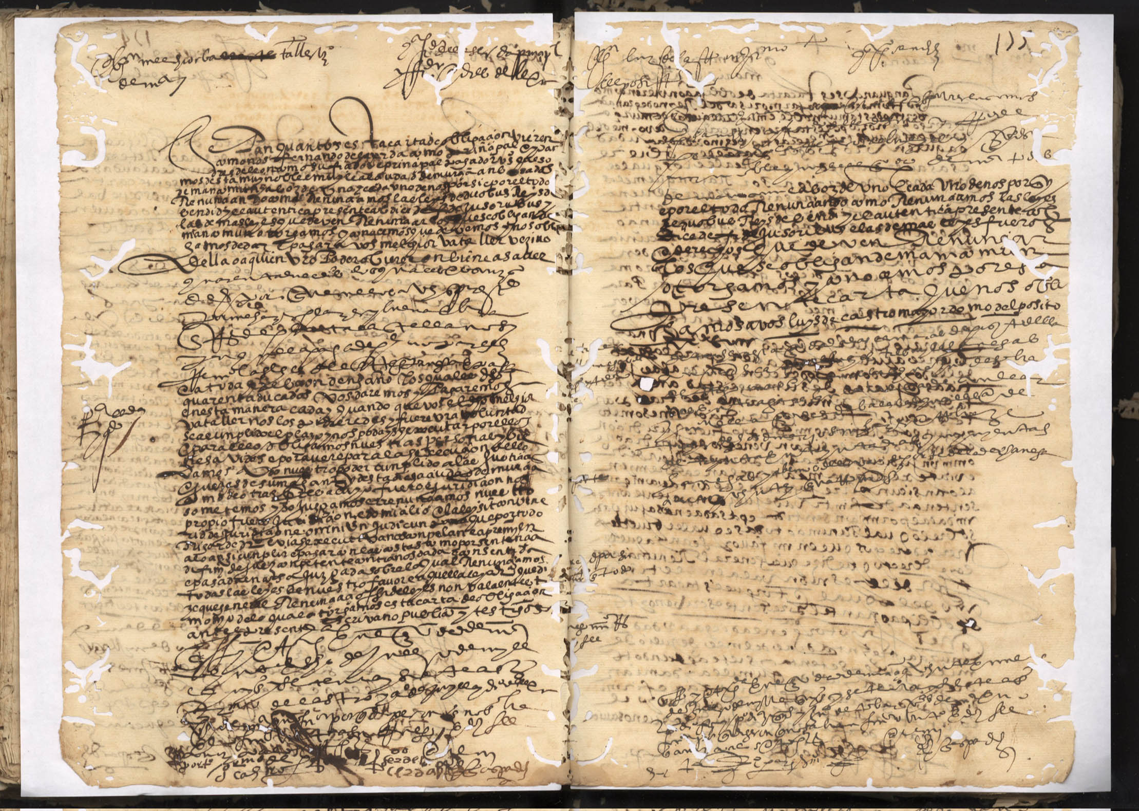 Registro de Gaspar Díez, Murcia. Años 1575-1579.